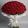 Букет 101 Красная роза Блэк Мэджик в Лискинском