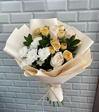 Букет цветов из:  Розы и Хризантемы #REPLACE_PRED# Лискинском