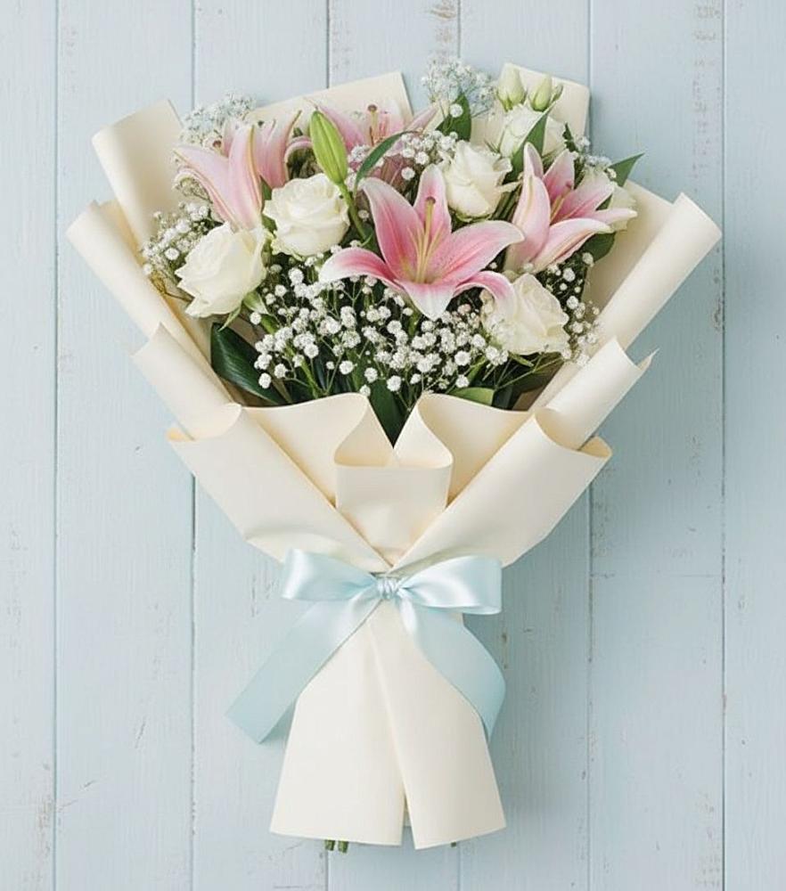 Букет цветов из: Лилии в Лискинском