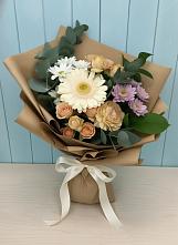 Букет цветов из:  Герберы и Хризантемы в Лискинском