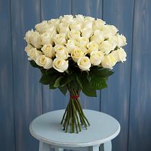 Букет 51 Белая роза Эдлесс Лав #REPLACE_PRED# Лискинском