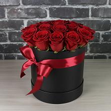 Цветочная композиция из Розы в шляпной коробке #REPLACE_PRED# Лискинском