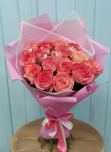 Букет 15 Розовых роз Равель в Лискинском