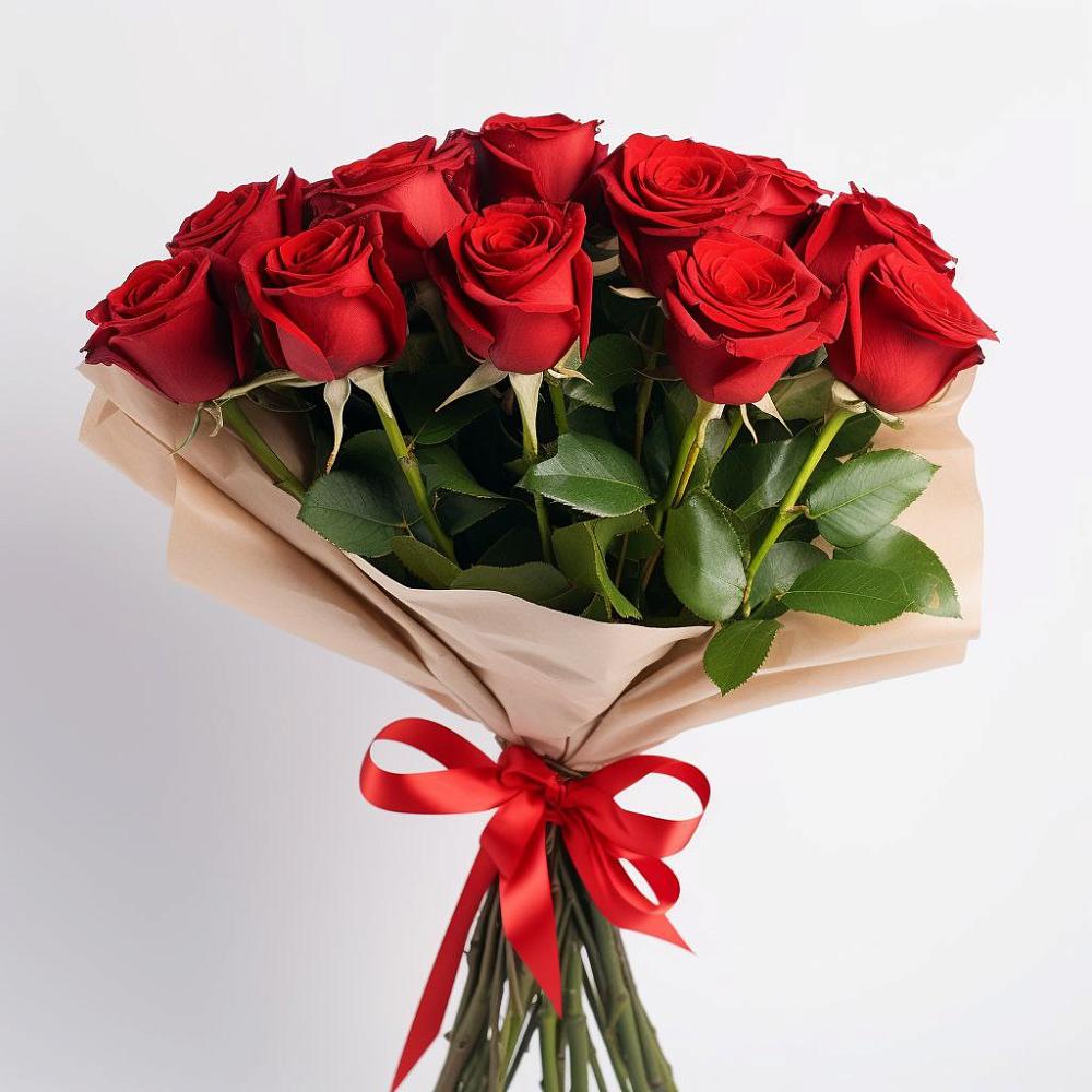 Букет 11 Красных роз Эдлесс Лав в Лискинском